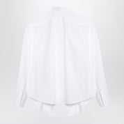 Chemise asymétrique en coton blanc Balenciaga