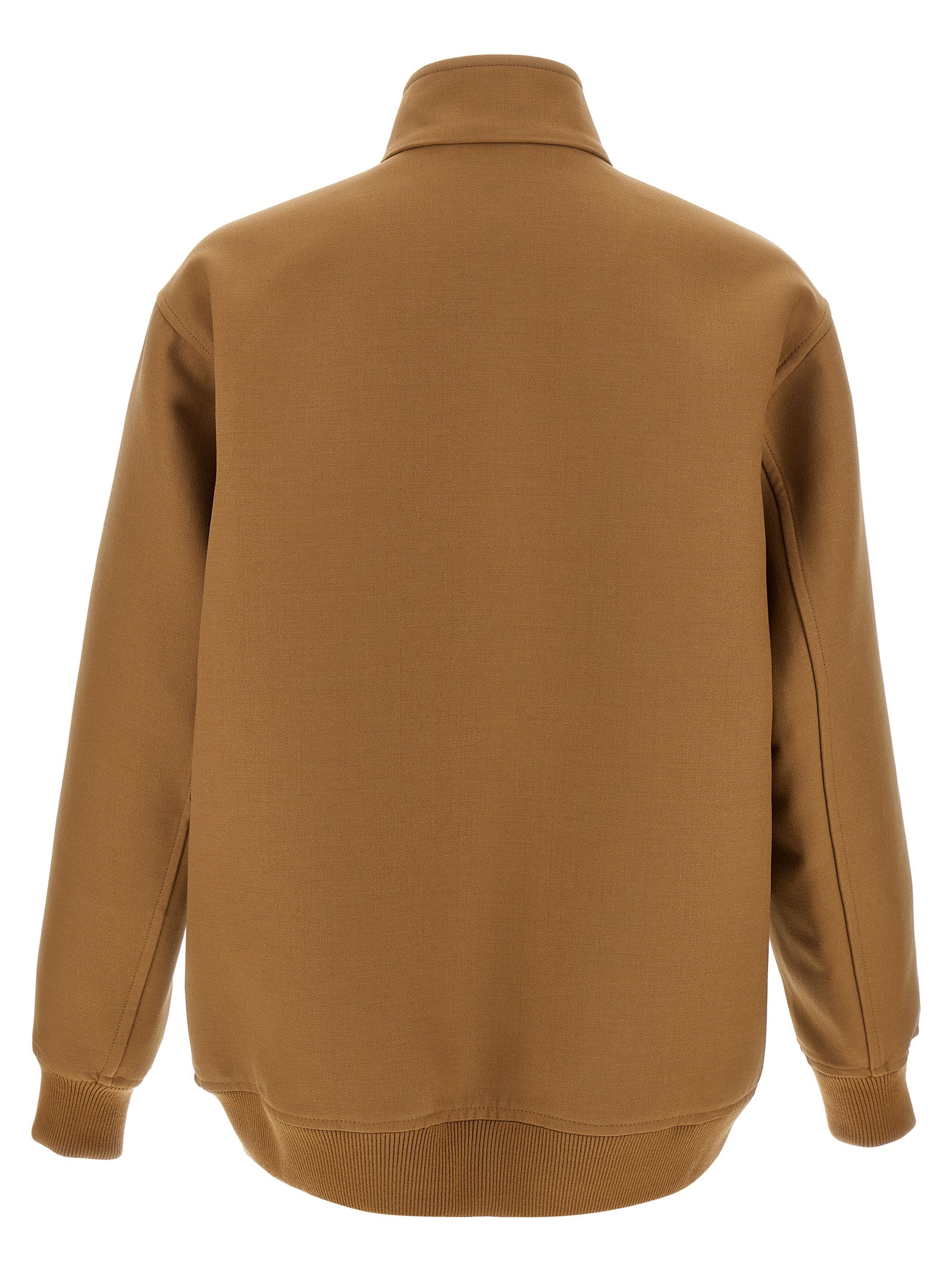 Gucci Wool Jacket for Men — Brown Stretch Knit, €1,290