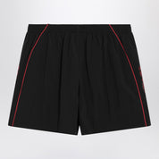 Short en tissu technique noir avec logo Balenciaga
