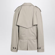 Trench court beige Balenciaga en sergé de coton