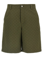 Gucci Bermuda GG Short Trousers — Men’s Green Shorts