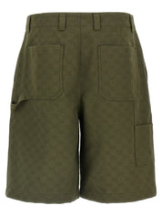 Gucci Bermuda GG Short Trousers — Men’s Green Shorts