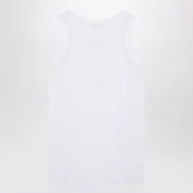 Alexander McQueen White cotton tank top