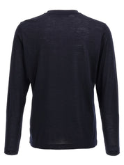 Zanone Light Wool T-shirt — Men's Slim Blue Topwear