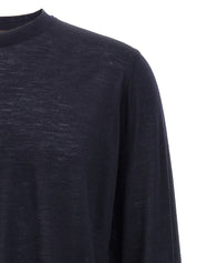 Zanone Light Wool T-shirt — Men's Slim Blue Topwear