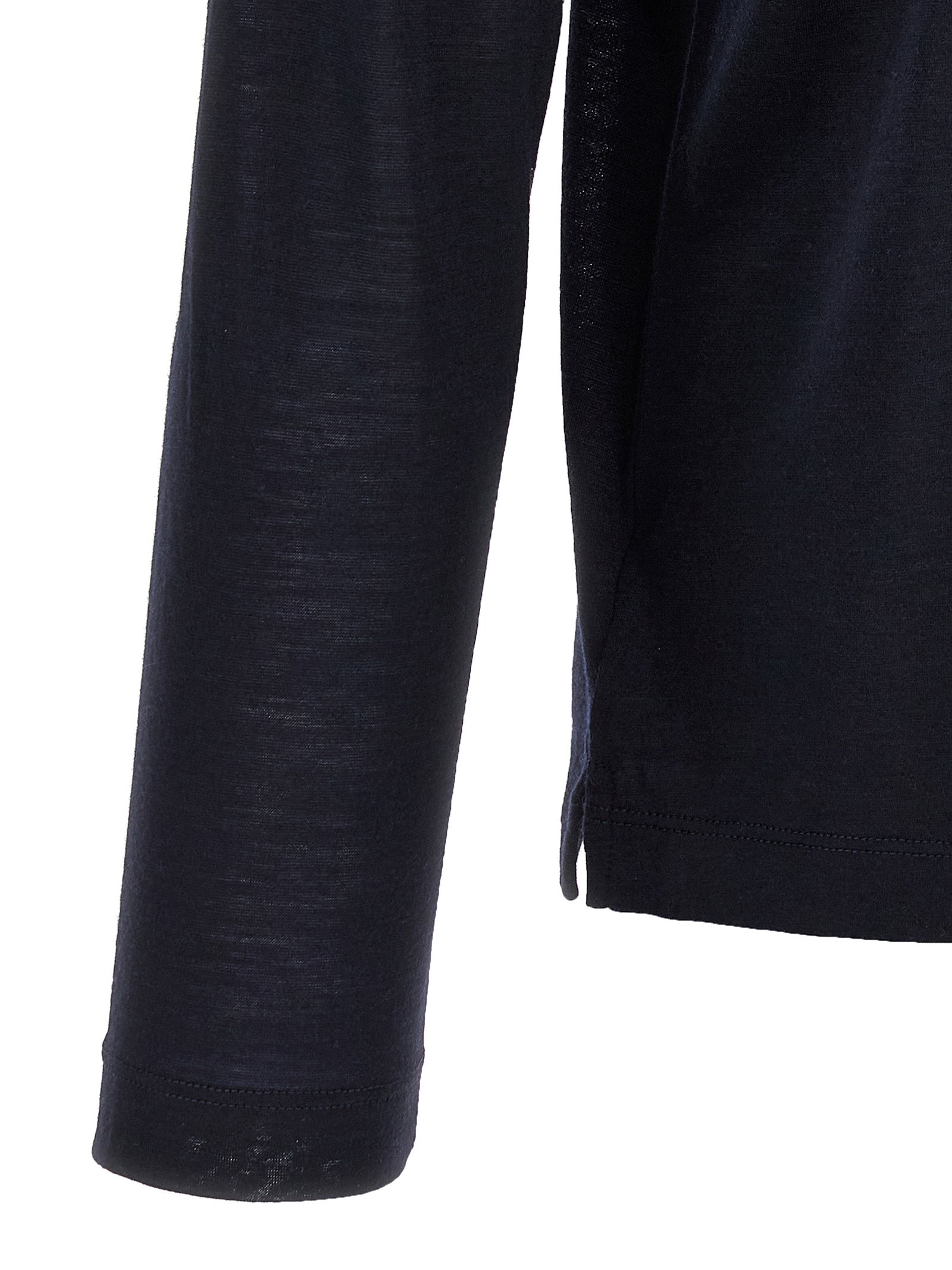 Zanone Light Wool T-shirt — Men's Slim Blue Topwear