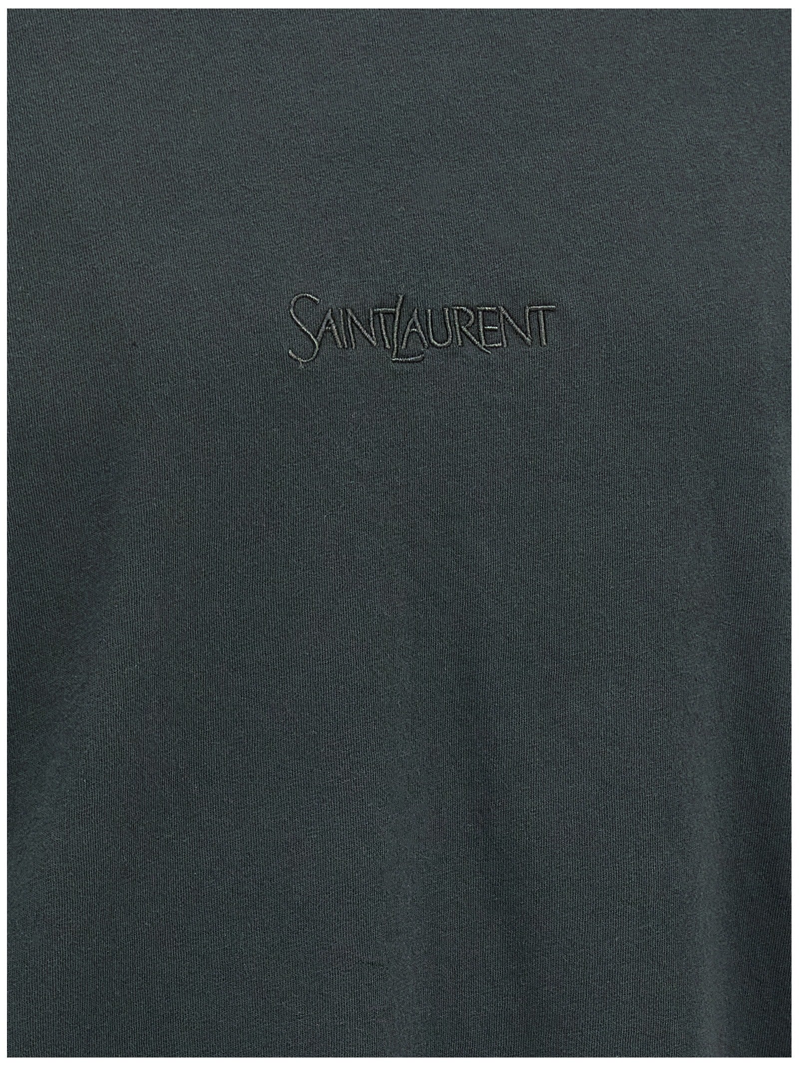 Saint Laurent Logo Embroidery T-shirt