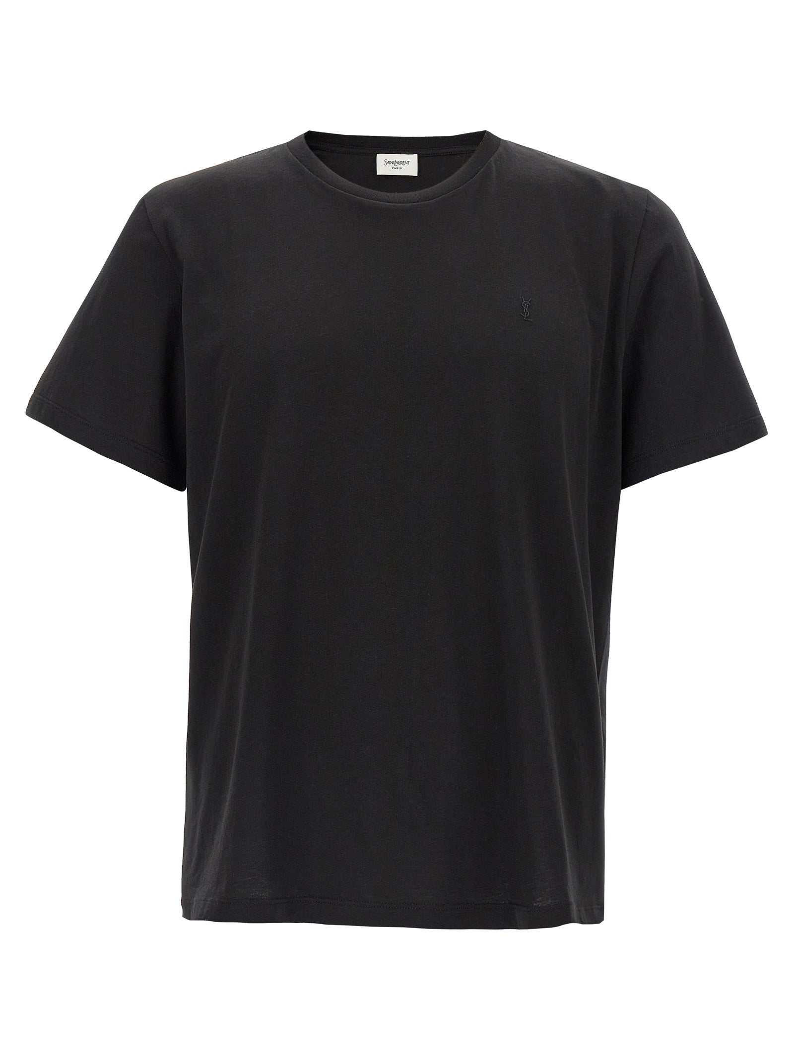 Saint Laurent Cassandre Embroidery T-Shirt — Men’s Topwear