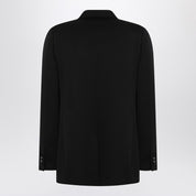 Saint Laurent Veste de smoking noire en grain de poudre