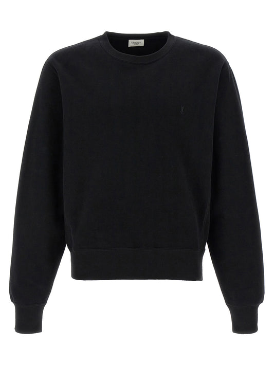 Saint Laurent Cassandre Sweatshirt — Men's Black Topwear