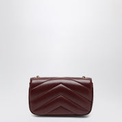 Saint Laurent Mini LouLou bag in bordeaux leather