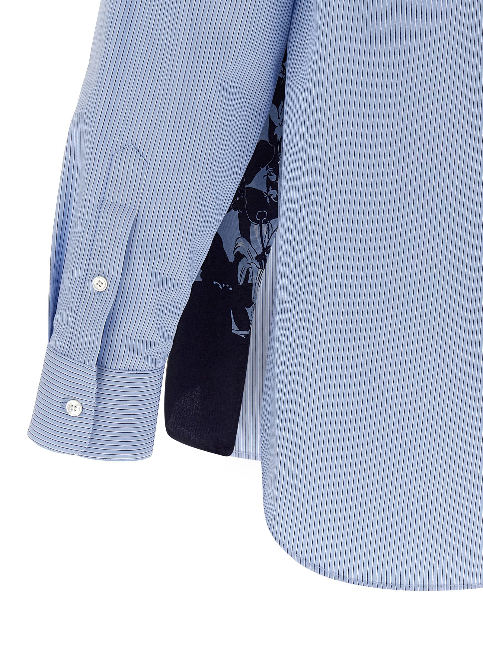 Gucci Floral Silk Shirt — Light Blue Men's Shirt