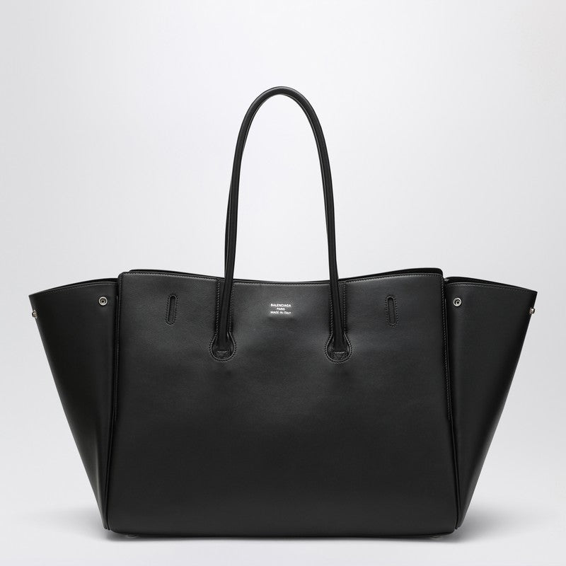 Grand sac Balenciaga Carry All Bel Air en cuir noir