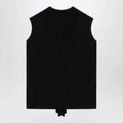 The Row Black wool Waistcoat cardigan