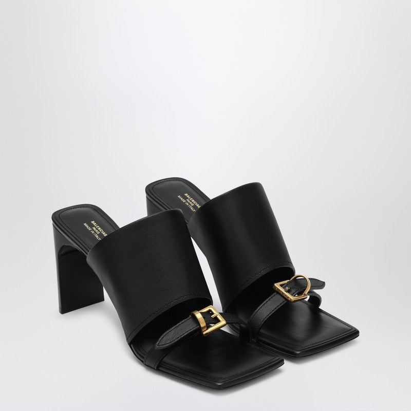 Sandales Balenciaga Bel Air en cuir noir