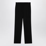 The Row Black wool trousers