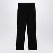 The Row Black wool trousers