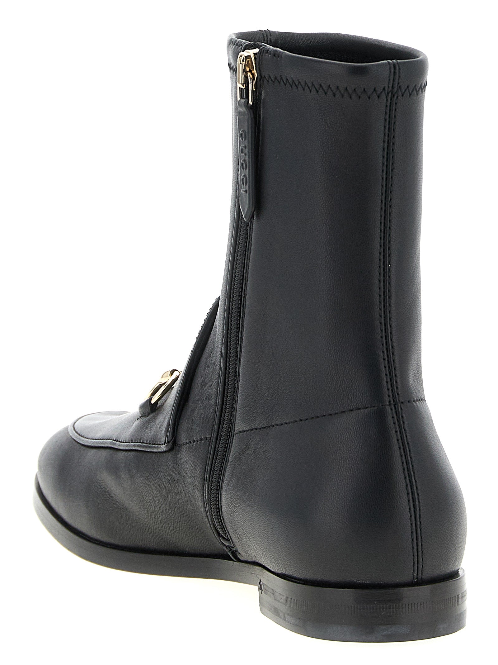 Gucci Boots — Jordaan Ankle Boots in Black, Womens