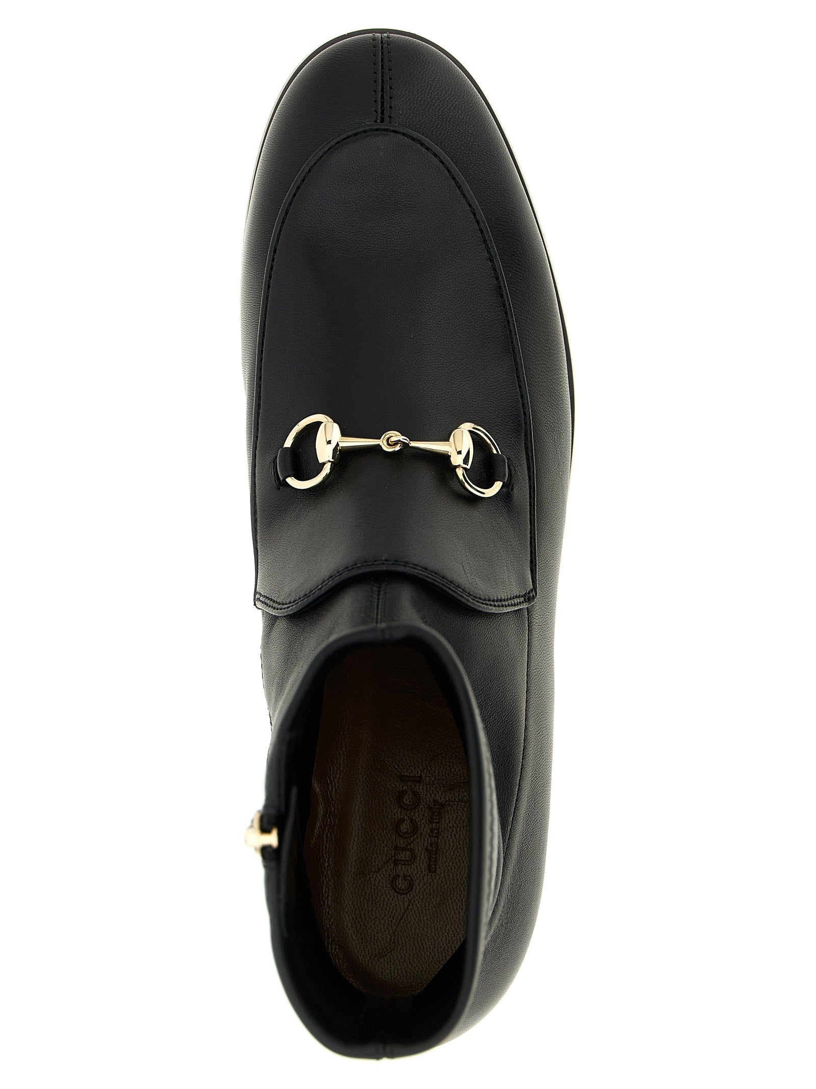 Gucci Boots — Jordaan Ankle Boots in Black, Womens