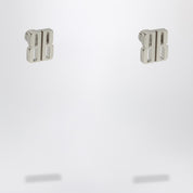 Balenciaga Nano XS silver stud earrings