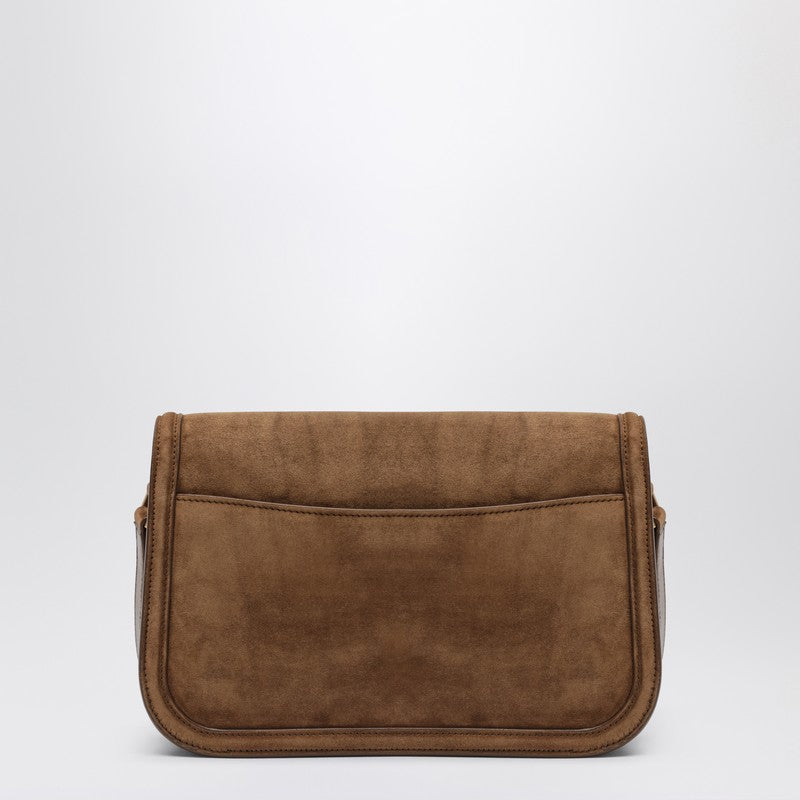 Saint Laurent Borsa Solferino mediana en ante Caramel Cognac