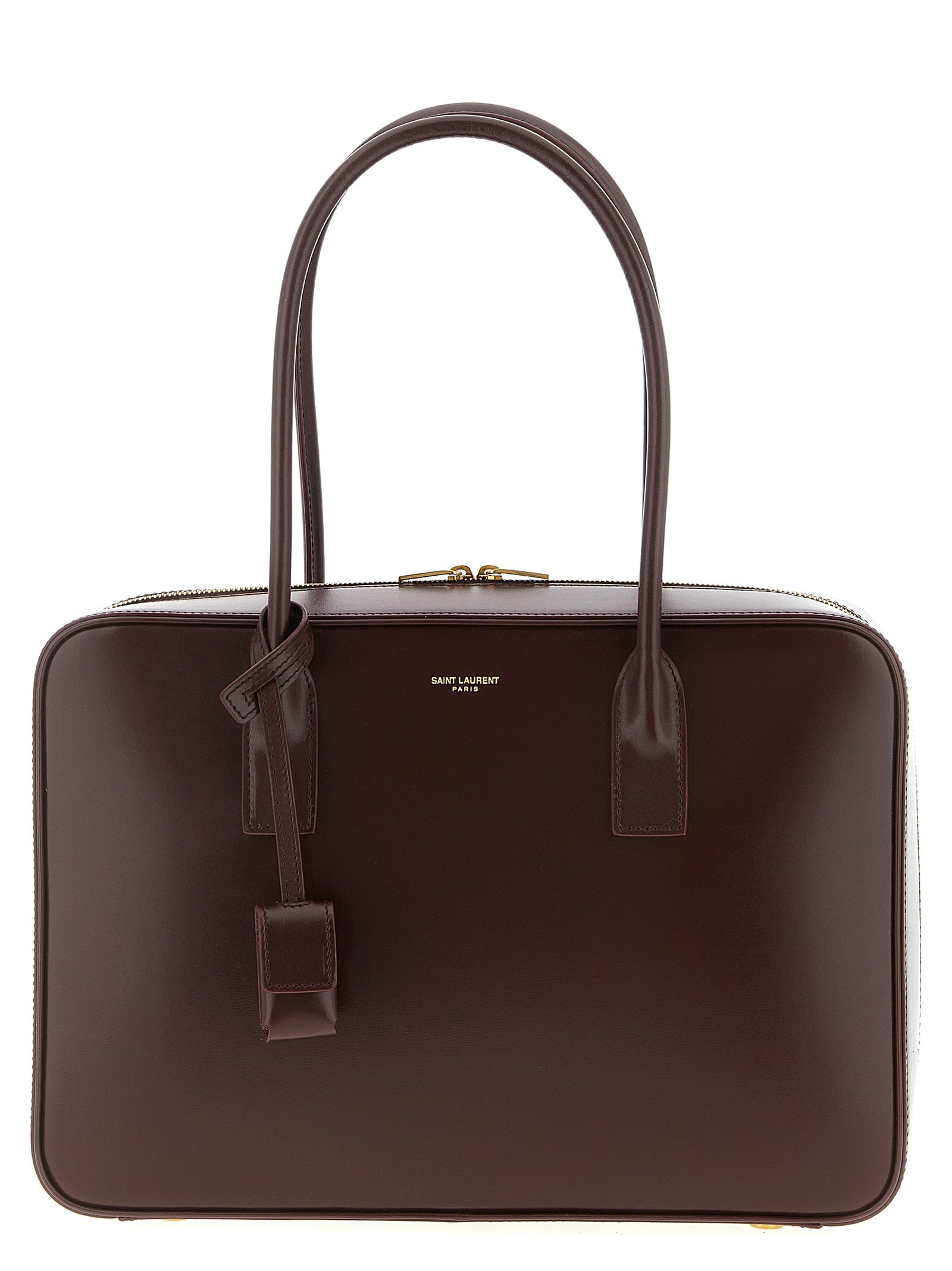 Saint Laurent Sac De Jour Shoulder Bag — Bordeaux