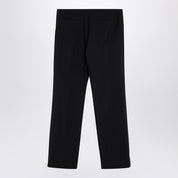 The Row Black Wool Trousers — Tailored Elegance
