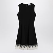 Alexander McQueen Dress with black ivory spiderweb lace