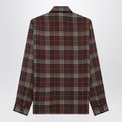 Chemise en crêpe de soie tartan Saint Laurent Cassandre