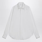 Alexander McQueen White cotton shirt with studs