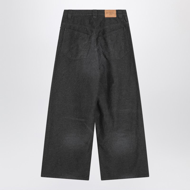 Balenciaga Jogger pants Trompe L?oeil in anthracite grey denim
