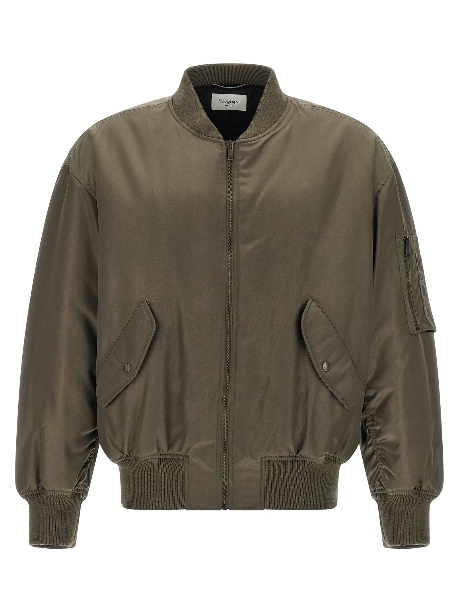 Saint Laurent Serge Bomber Jacket — Men's Green Jacket