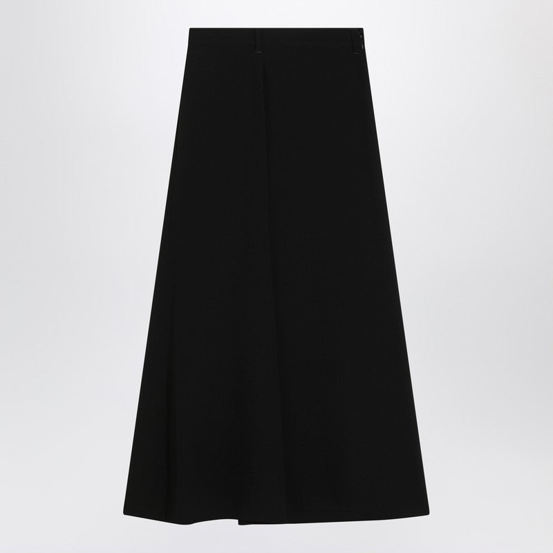 Balenciaga Draped black skirt in crêpe
