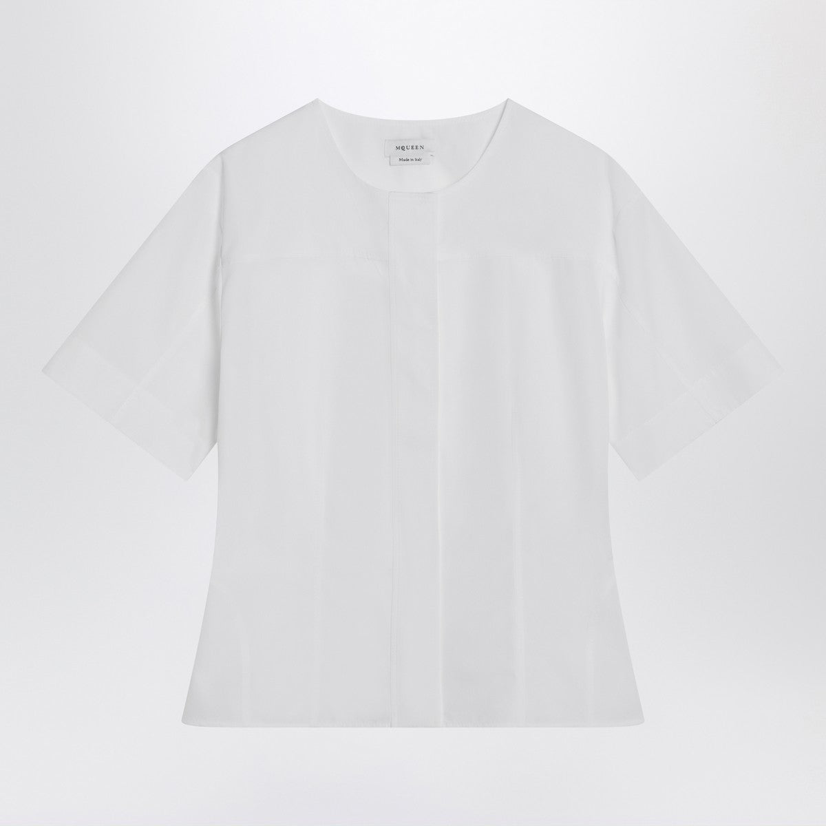 Alexander McQueen White corset shirt in poplin