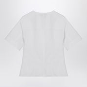 Alexander McQueen White corset shirt in poplin