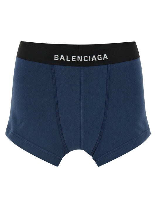 Balenciaga Cut Off Brief Skirt — Mini Skirt in Blue