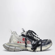 Balenciaga 3XL Split Logo Sneakers in light yellow/red/navy