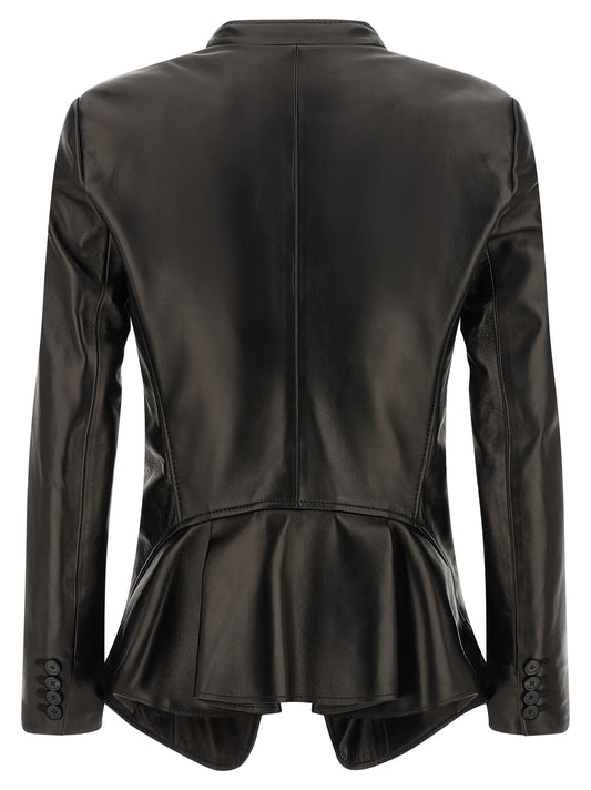 Mcqueen Nappa Blazer for Women — Tailored Black Jacket