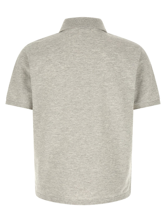 Saint Laurent Cassandre Polo Shirt — Gray Men's Shirt