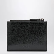 Balenciaga Le City bi-fold lambskin wallet in black