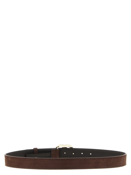 Gucci GG Marmont Belt — Suede Double G 3cm