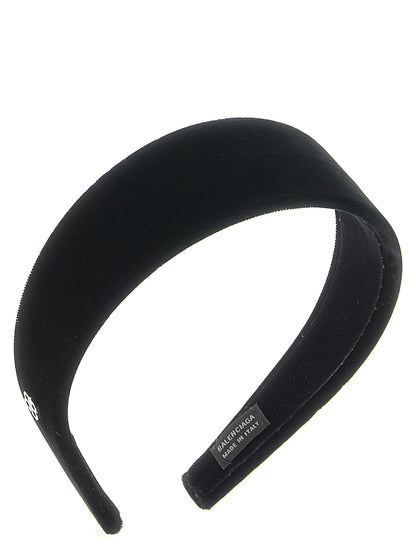 Balenciaga Holli Headband — Velvet Logo Headband