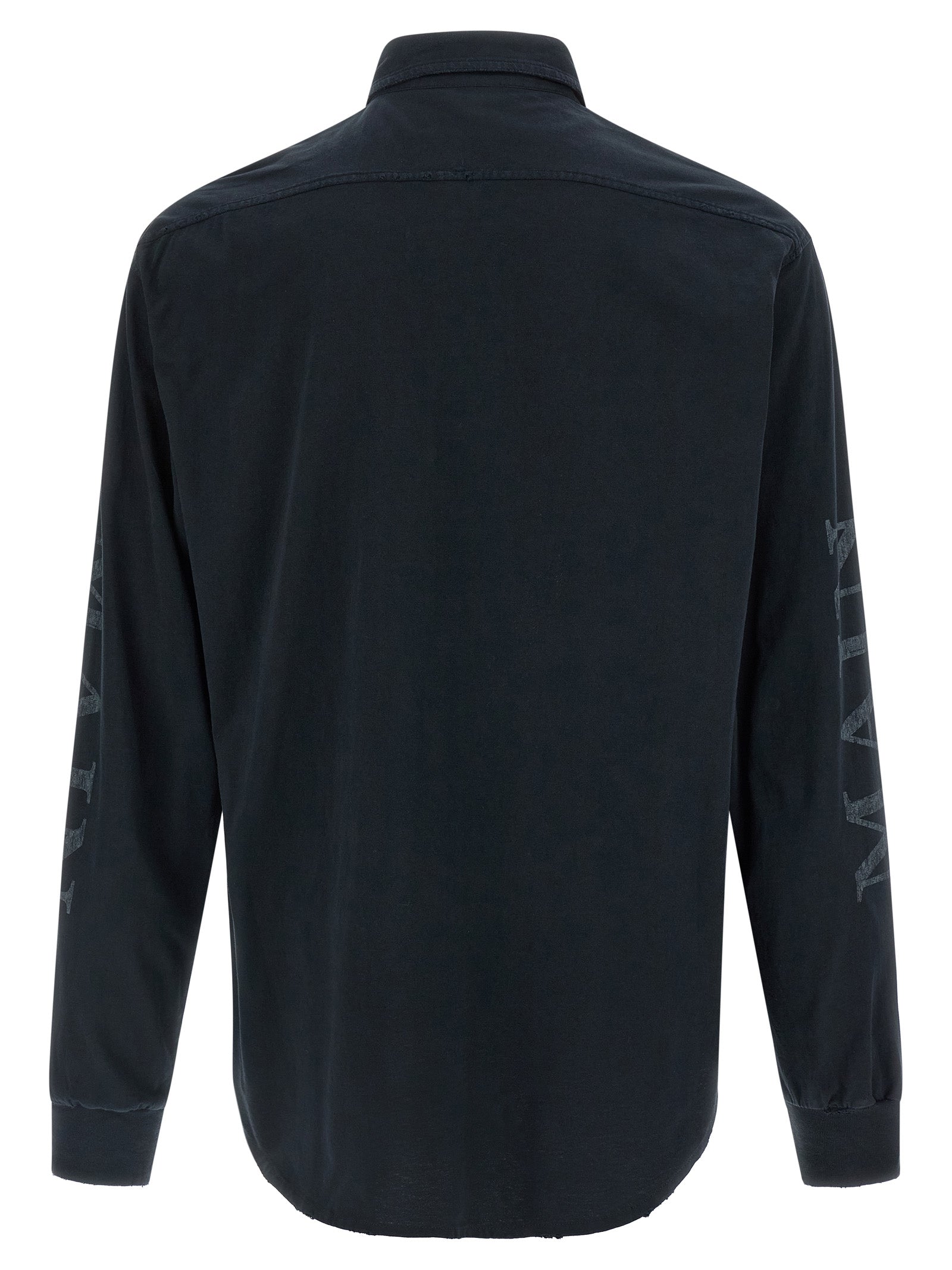 Balenciaga Shirt T-shirt for Men — Black Cotton Shirt Collar