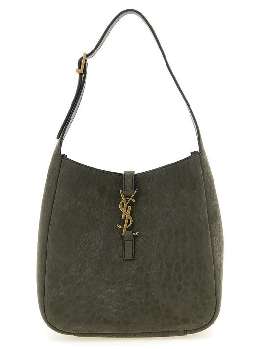 Saint Laurent Micro Le 5 à 7 Shoulder Bag — Gray