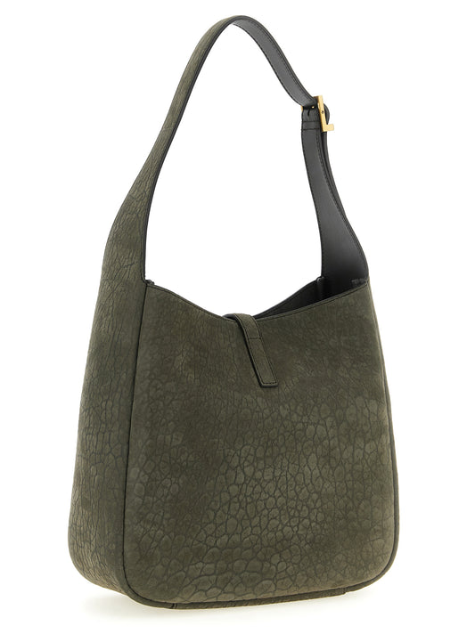 Saint Laurent Micro Le 5 à 7 Shoulder Bag — Gray