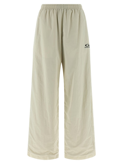 Balenciaga Tracksuit Joggers — Beige Trousers for Women