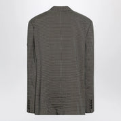 Balenciaga Khaki and brown gingham jacket