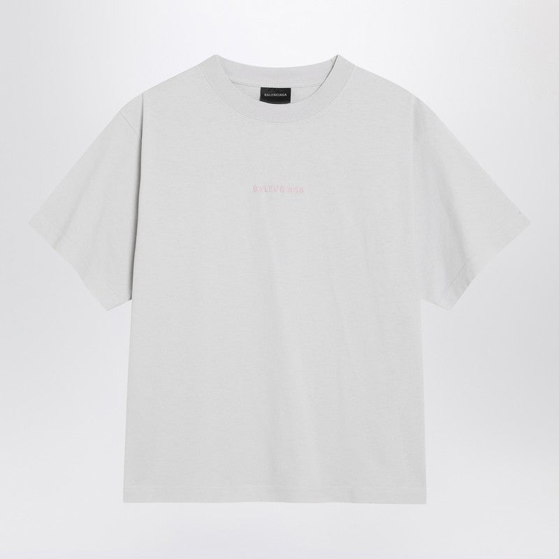 Balenciaga White Back Medium Fit T-shirt