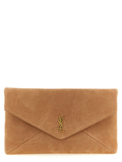 Saint Laurent Envelope Maxi Clutch — Brown Leather, €1,790