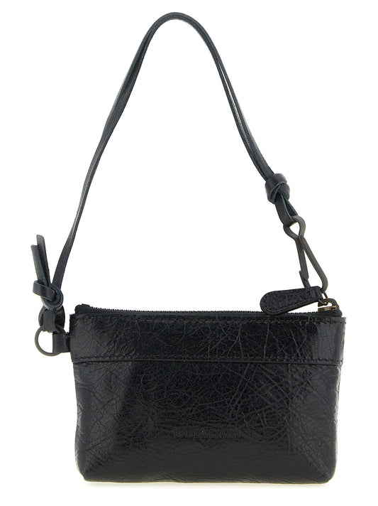 Balenciaga Le City Clutch — Black Lambskin 13x8 cm